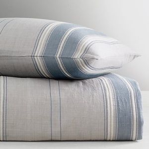 RH Weston Yarn-dyed Cotton Duvet Cover Ocean Full/Queen